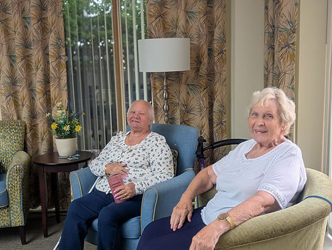 Our local residents Glenis and Pauline