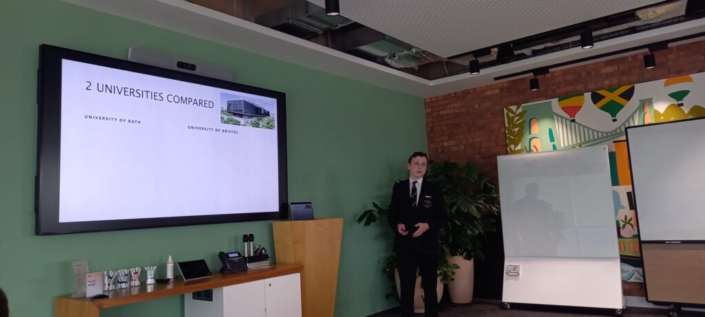 Student speaking